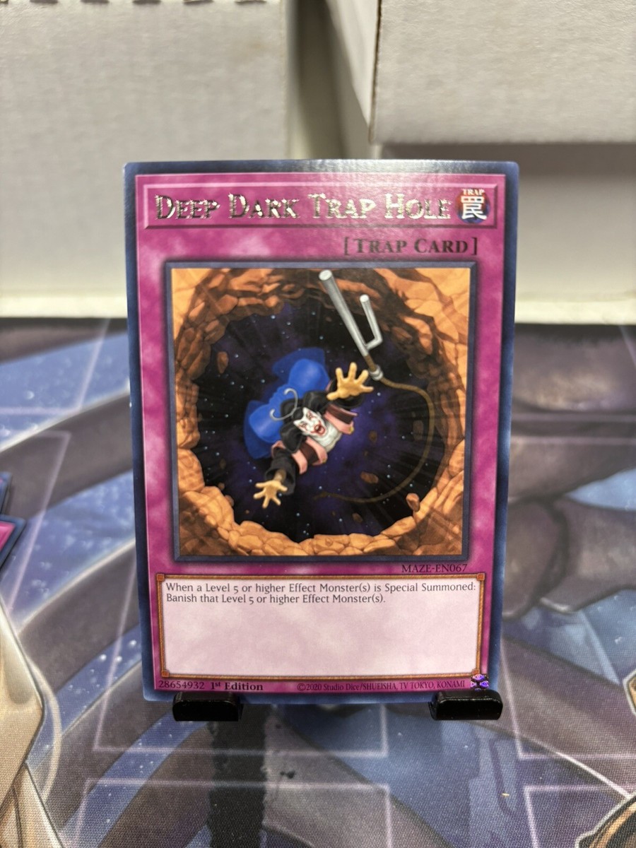 Yu-Gi-Oh! Deep Dark Trap Hole 1st Ed. MAZE-EN067 Rare NM/LP x1 | eBay