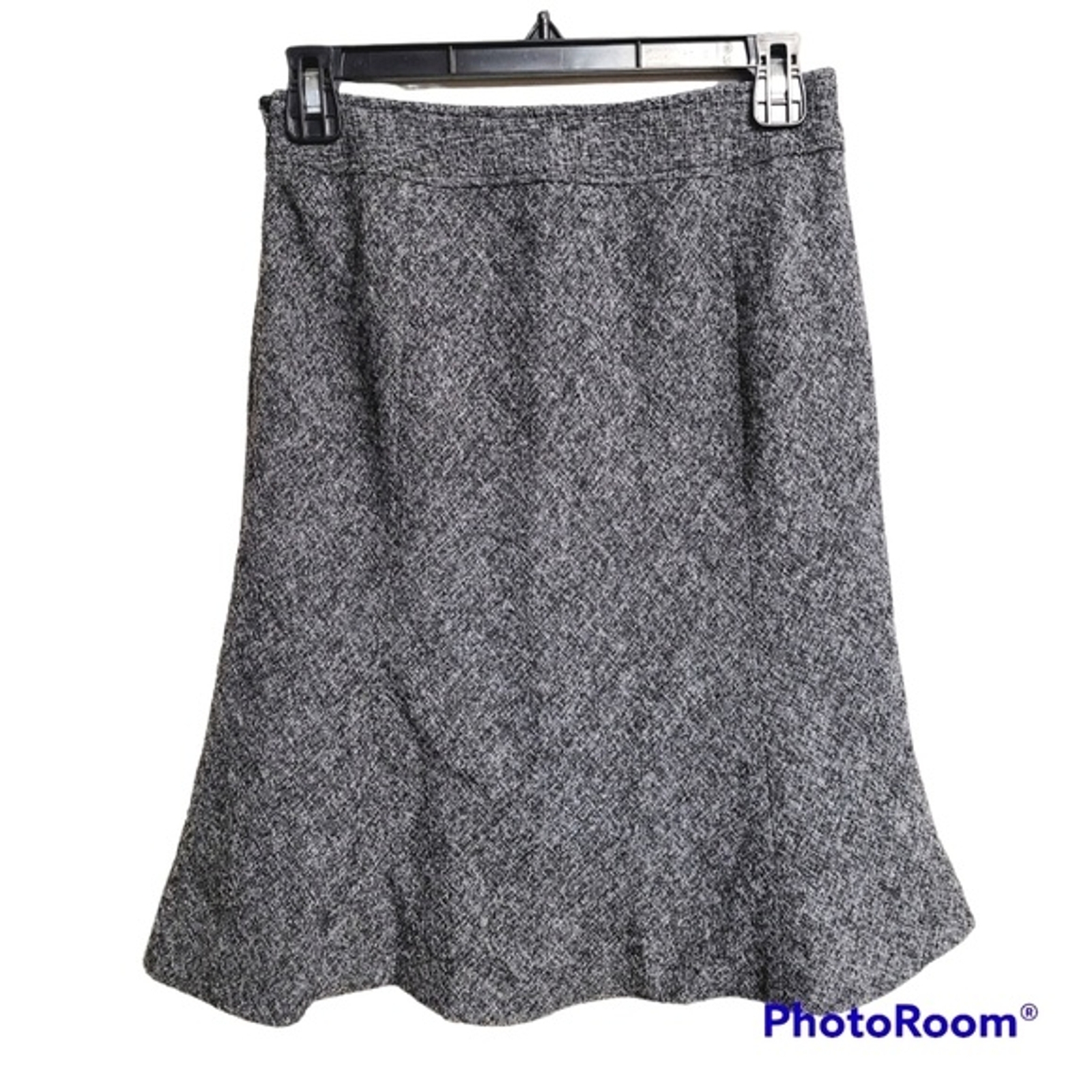 Ann Taylor Black And White Tweed A Line Skirt Women's Size 00 Petite