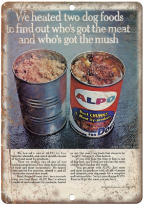 Alpo Dog Food Vintage Advertising 12" x 9" Reproduction Metal Sign N356 |  eBay