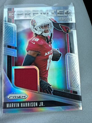 premier jerseys marvin harrison jr rookie patch panini prism