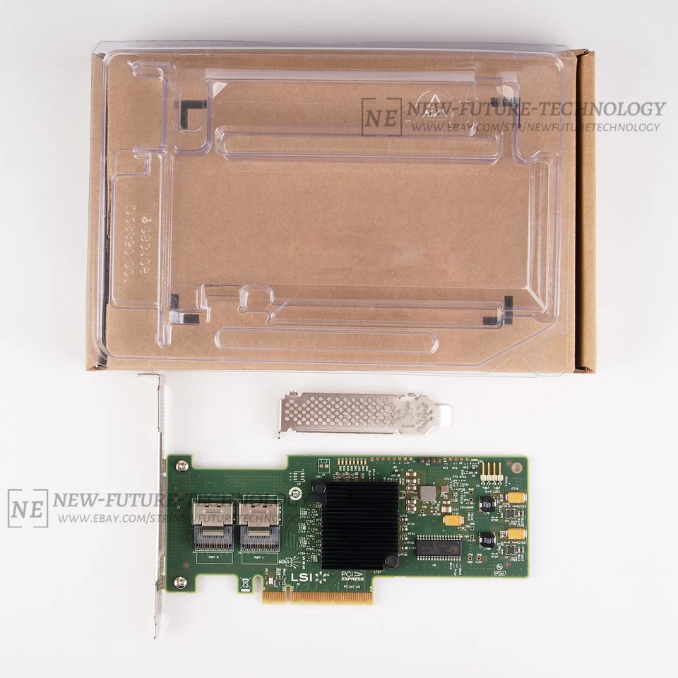 LSI 6Gbps SAS HBA 9211-8I IT Mode P20 ZFS FreeNAS unRAID + 2*SFF-8087 SATA US - Image 3 of 4