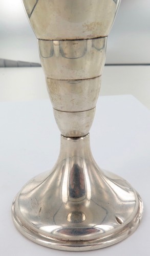 antique / vintage hallmarked dutch silver tallish vase.