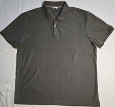 Mens Calvin Klein Short Sleeve Gray Polo Shirt Size Medium - NICE