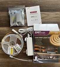 EMITEVER LED Strip Light Warm White 3000K 16.4ft,24V DC COB Dimmable Tape/ E