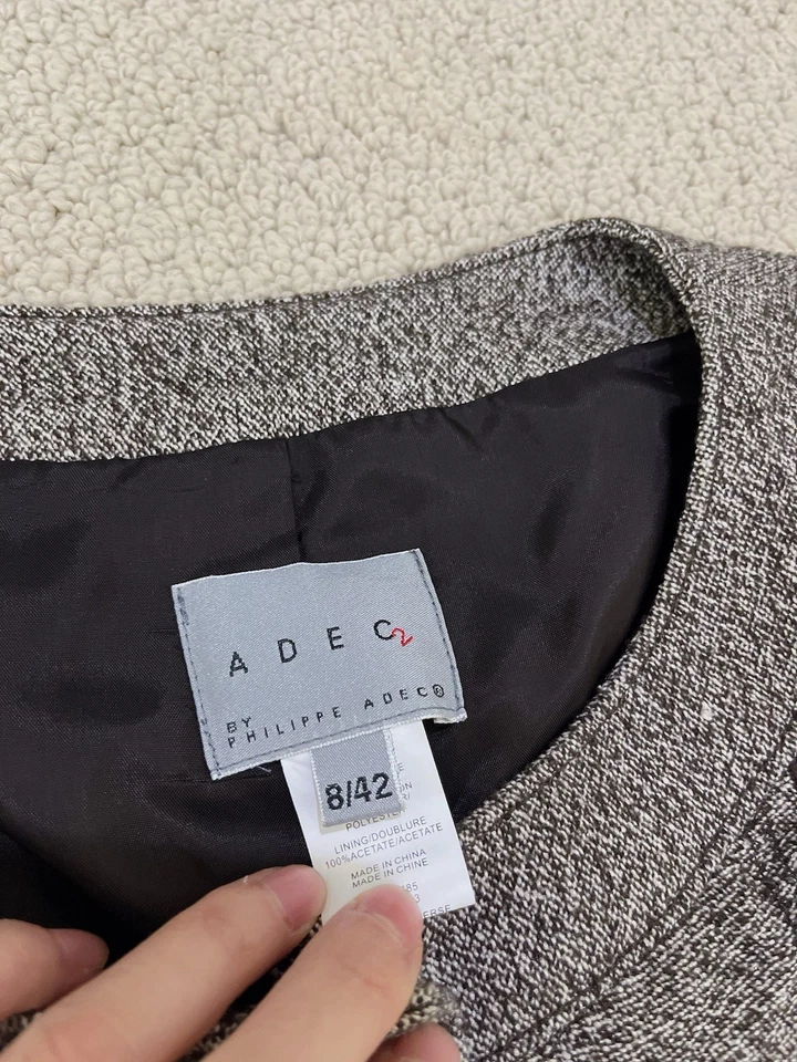 Blazer ADEC2 by philippe adec mujer mezcla lana talla US 8 Foto 4 de 4