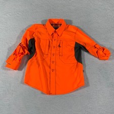 Magellan Outdoors Fish Gear Mag Wick Long Sleeve Shirt Youth XS Orange