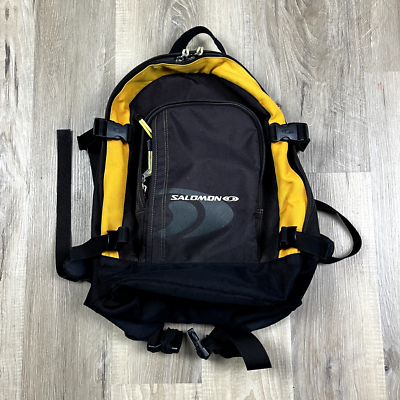 Vintage 90's Salomon Hiking Backpack Yellow Sternum Straps