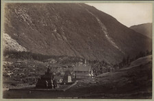 James Valentine, Norge, Borgund Stave Church Vintage Albumdruck Tirage albu