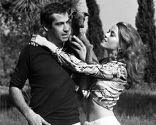 2 - FOTOS EN BLANCO Y NEGRO 8x10 de Jane Fonda y su primer marido Roger Vadim