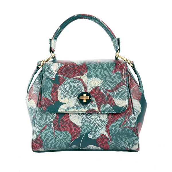 Neu Oilily Tasche Ivy Handbag Aquamarine Handtasche UmhäNgetasche Bunt-image