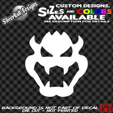 Bowser Custom Vinyl sticker NES Laptop Car Window Wii Nintendo Switch SNES Mario
