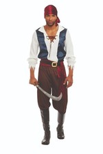 Dreamgirl Rogue Pirate Caribbean Looting Buccaneer Adult Mens Halloween Costume