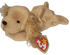 Ty Beanie Baby - SPUNKY the Dog 8 Inch MWMTs Stuffed Animal Toy