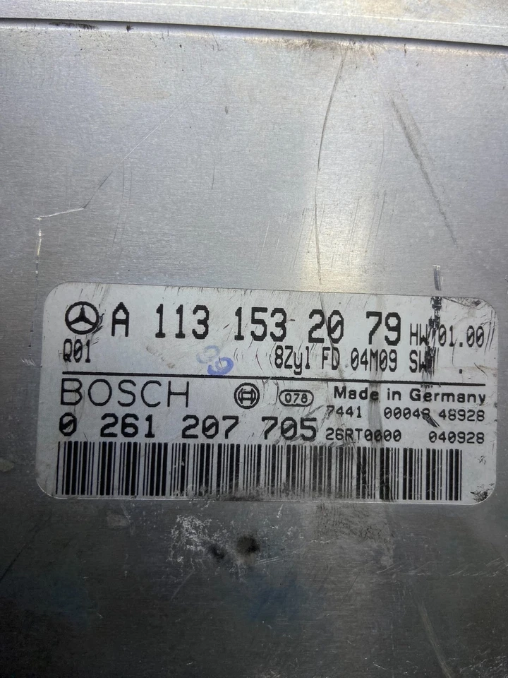 Mercedes R129 SL500 S500 1998-2000 ECU ECM módulo de control del motor OEM M3342 DG Foto 4 de 4