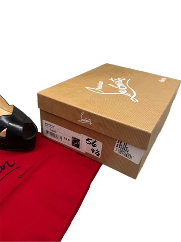 Christian Louboutin Soso Black Patent Leather Slingback Pumps EU 38.5 US 8 - Picture 15 of 17