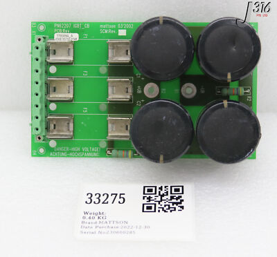 M 33275 MATTSON PCB, IGBT_CB BOARD, P/N: 62207 17002064 | eBay
