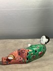 Antique Chinese Famille Rose wall hanging of a reclining Lady — photo 3
