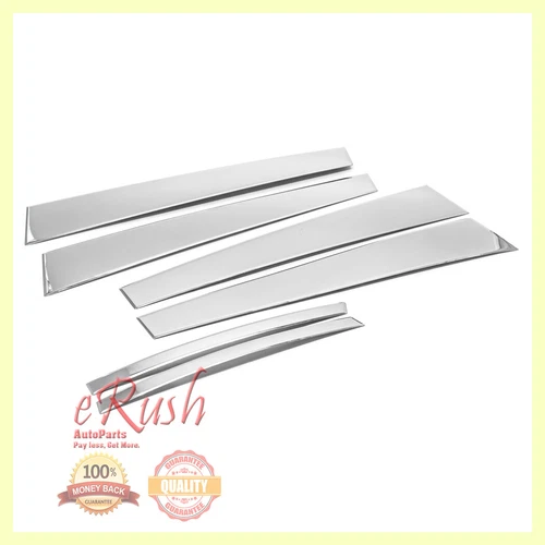 FOR 2007-2015 LEXUS LS460 CHROME B-PILLAR 6PCS PILLAR POST STAINLESS STEEL 2014