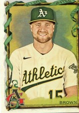 2023 Topps Allen & Ginter Silver Portrait Hot Box #211 Seth Brown - Oakland Athl