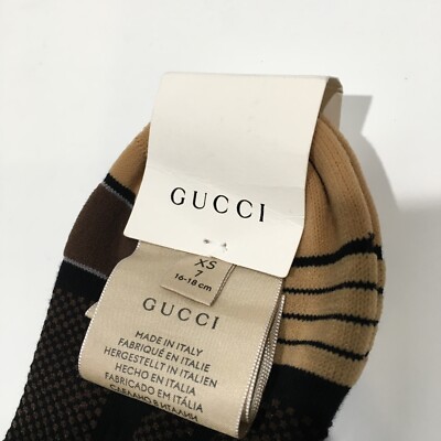Gucci Interlocking G Furia Long Socks -Black Cotton Blend -Size XS