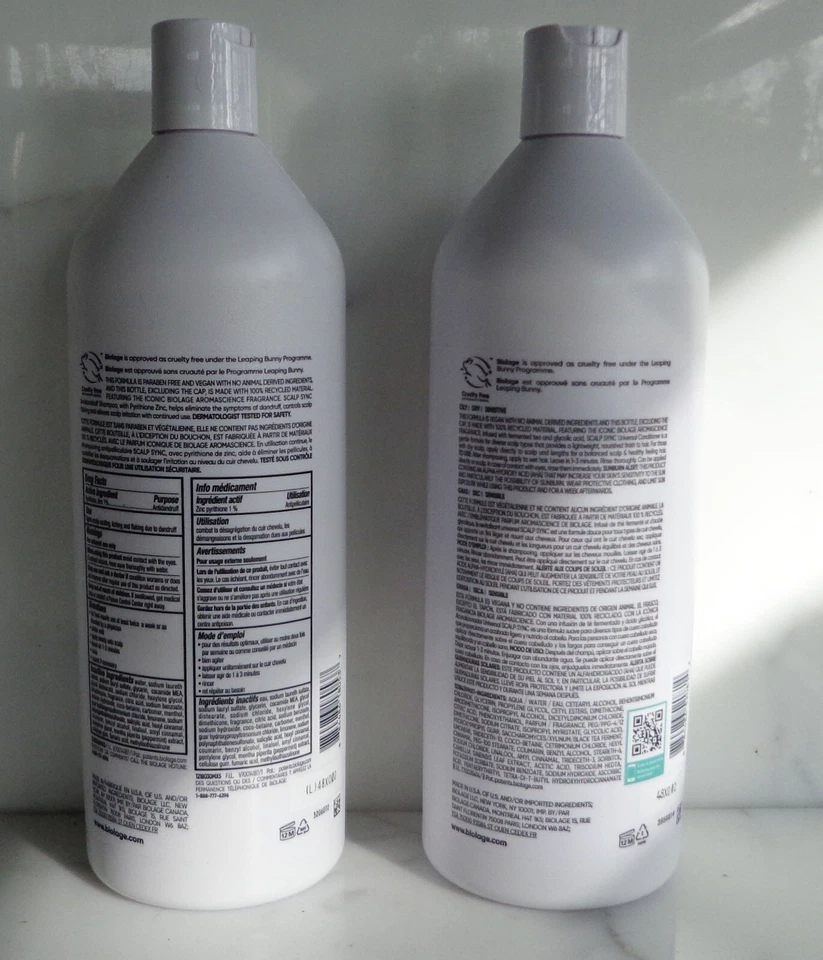 DUO Matrix Biolage Scalp Sync Antidandruff Shampoo and conditioner Liter 33.8 oz - Image 2 of 2