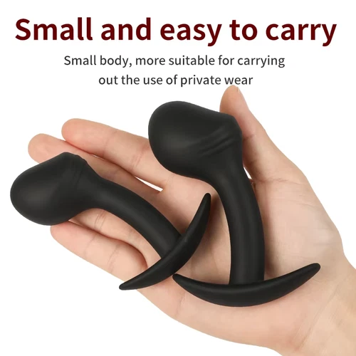 Wearable Anal Plug Silicone Male Prostate Massager Butt Probe Plug S/M/L Dildo - Picture 13 of 25