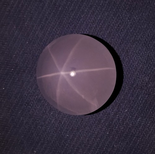 255 Ct Natural Pink Color Rose Quartz Star 6 Ray Round Shape Cabochon Gemstone - Picture 10 of 24