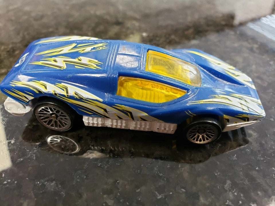 Mattel Hot Wheels Серебряная пуля #9 - 1974 год - Таиланд скорость гонщик синий белый - Изображение 2 из 4