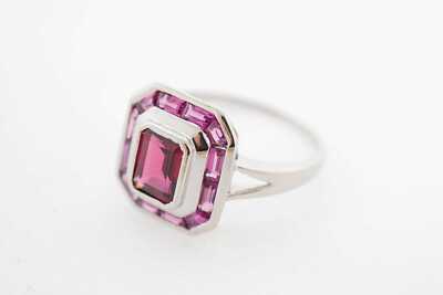 Estate Sale 14k Yellow Gold Garnet Art Deco Ring Size 11.50 Vintage Fine Jewelry