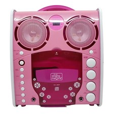 Singing Machine SML383P Portable CD/CDG Player Karaoke Machine Pink TESTED/WORKS