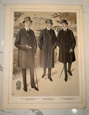 Men's Fashion Clothing Catalog Page Tailoring Chicago  1915-1916 J C Leyendecker