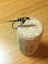 Alba Trout Flies. 6 Diawl Bach (Fire Orange cheeks) Sizes 10 12 14 