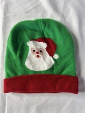 Christmas Knit Beanie Hat Xmas Santa Claus Hat Winter Skull Cap Unisex Kids
