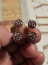 Sterling Silver 925 CZ Ball Earrings