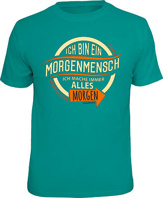 Herren T-Shirt Ich bin ein Morgenmensch witzige Sprüche-Shirts Männer-Geschenke