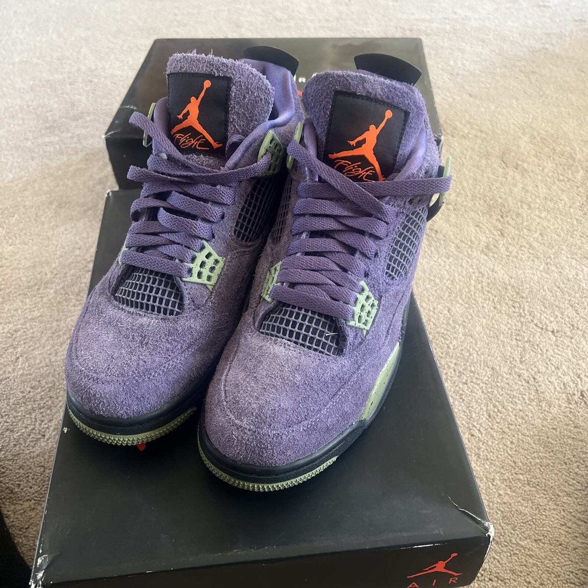 Jordan 4 Retro Canyon Purple – Women\'s Size 10.5 Size 12 - Jordan 4 Retro Mid Canyon Purple W for sale online  main image 2
