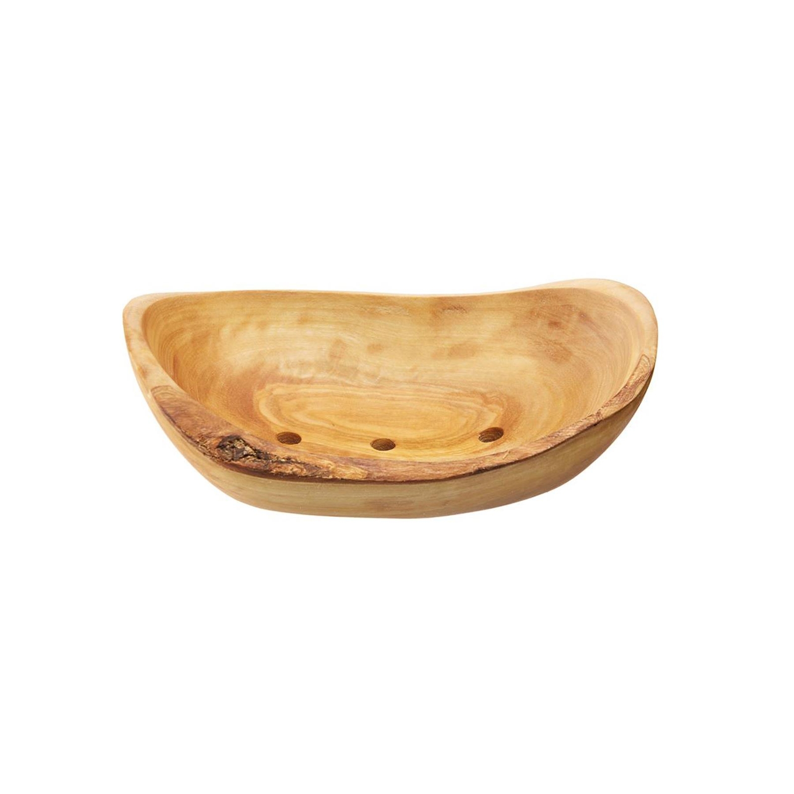 Eco Living Olive Wood Oval Soap Dish - Small