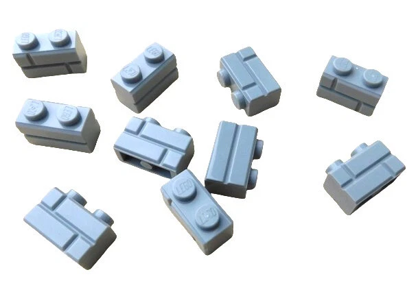 Lego 50 Stück Mauerstein 1x2 hellgrau (light bluish gray) Mauer Steine 98283 Neu - Bild 4 von 4