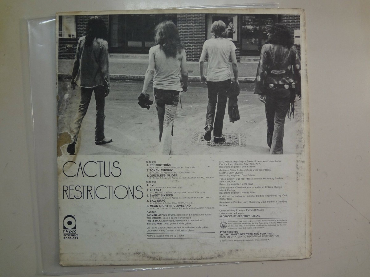 洋楽 CACTUS RESTRICTIONS LP Cactus – Restrictions – Vinyl (LP, Album), 1971 [r4207209