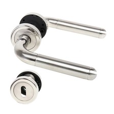 Edelstahl Türdrücker Modell Julia Türbeschlag Rosettengarnitur Drückergarnitur