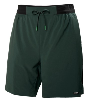 Helly Hansen Shorts Mens M Tech Trail Active Mid Rise Green Darkest Spruce