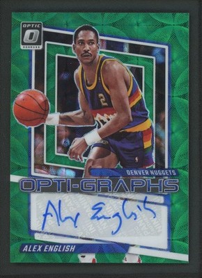 2023-24 ALEX ENGLISH AUTO PANINI DONRUSS OPTIC CHOICE GREEN OPTI GRAPHS