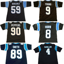 Unsigned Custom Adult/Youth Black Sewn Stitched NWT Jersey Sizes S-6XL