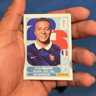 Panini FIFA 365 2025 Kylian Mbappé France Soccer Player Portrait Sticker