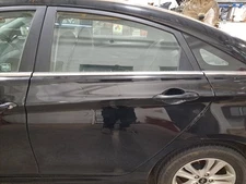 2011 Sonata Left Driver Side Rear Door Assembly Color: Black S3