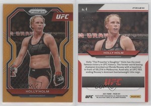 2021 Panini Prizm UFC Orange Prizm /99 Holly Holm #4