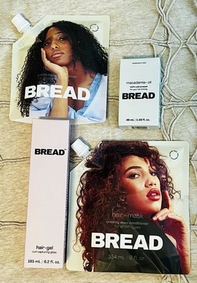 Bread Beauty Supply Bundle: Hair Wash, Hair Mask, Hair Gel, And Macadamia-oil