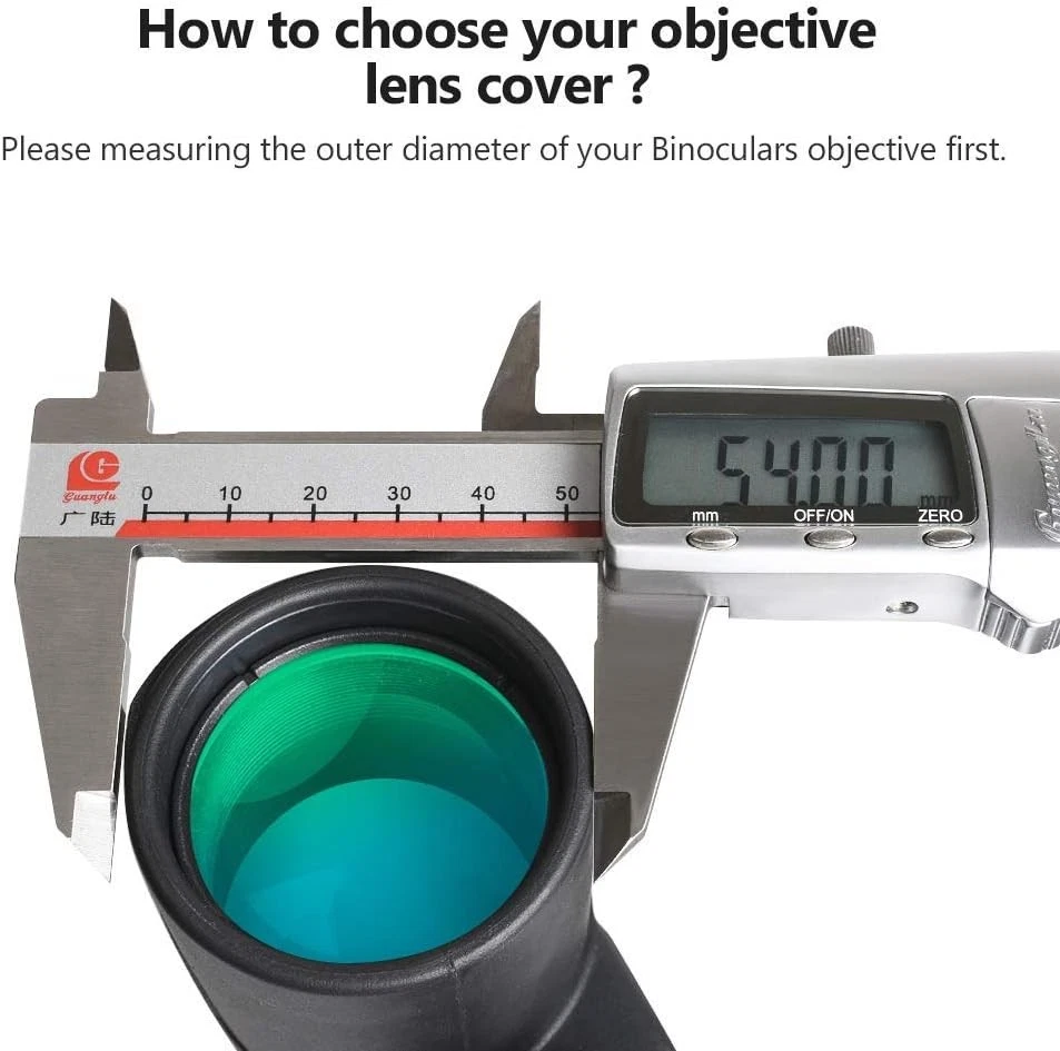 Linsenabdeckung 42 mm für Fernglas, passend 8x42 10x42 12x42, Ø 50–52 mm - Bild 4 von 4