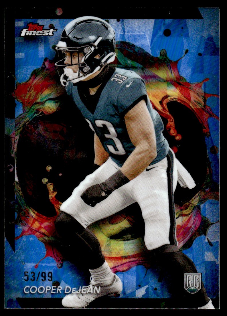 Cooper DeJean #294 53/99 2024 Finest Blue Refractor Philadelphia Eagles