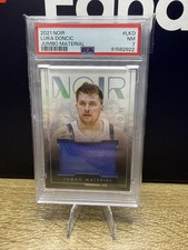 2021-22 Noir Basketball Luka Doncic Jumbo Material 58/99 PSA 7